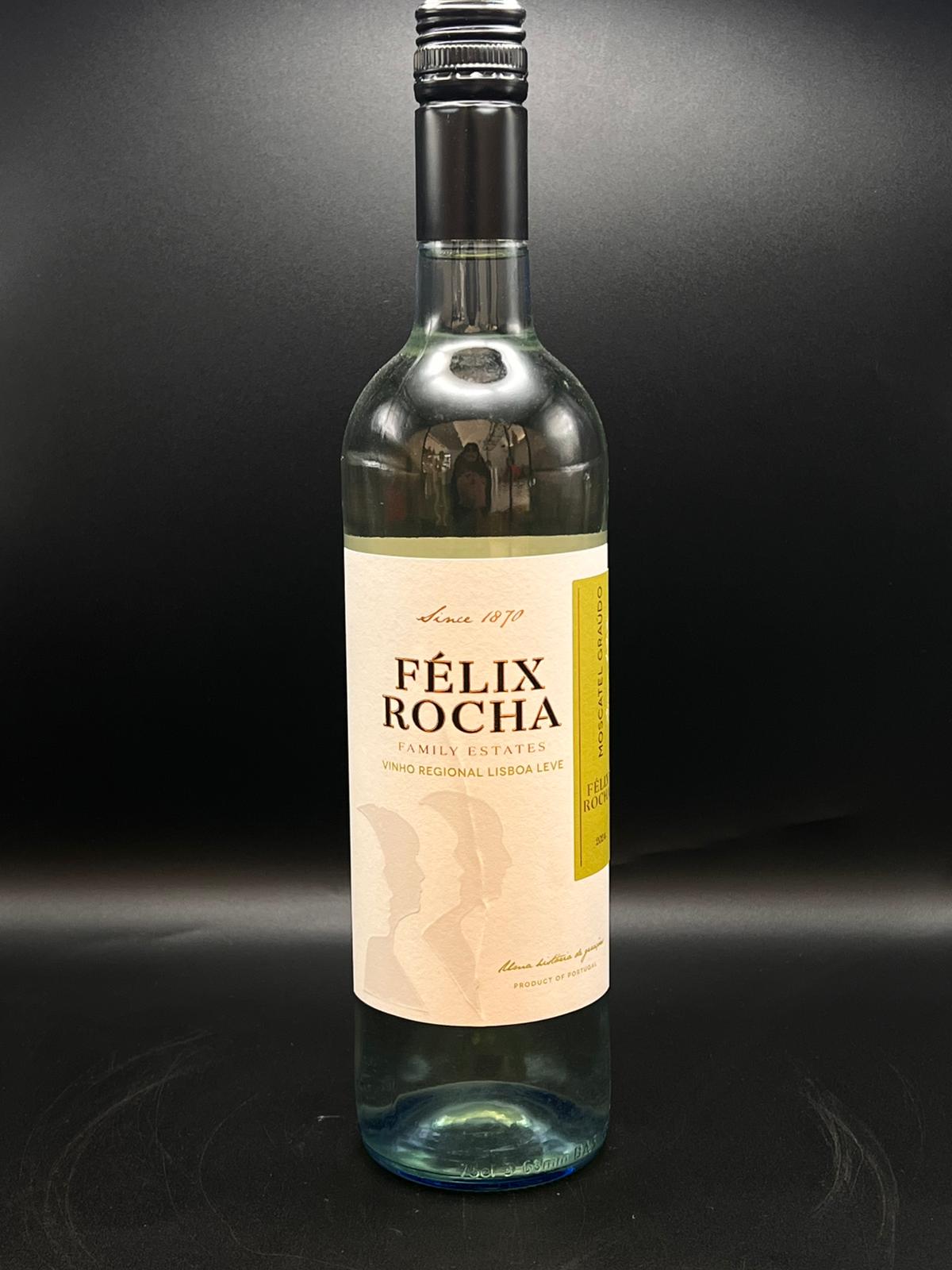 Vinho Félix Rocha Moscatel Graúdo Branco Leve 75cl